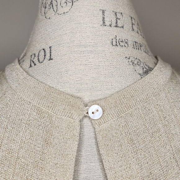 Wasserman gold silk cardigan - Picture 6 of 9